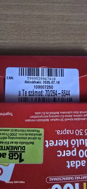 VODAFONE Kny Telefonszm 264.66.44.