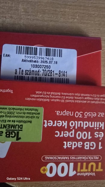 VODAFONE Kny Telefonszm 281.81.41.