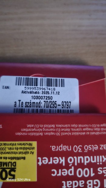 VODAFONE Kny Telefonszm 295.97.97.