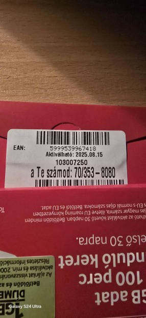 VODAFONE Kny Telefonszm 353.8080.