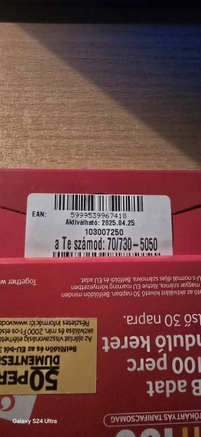 VODAFONE Kny Telefonszm 730.50.50.