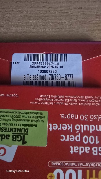 VODAFONE Kny Telefonszm 730.8777.