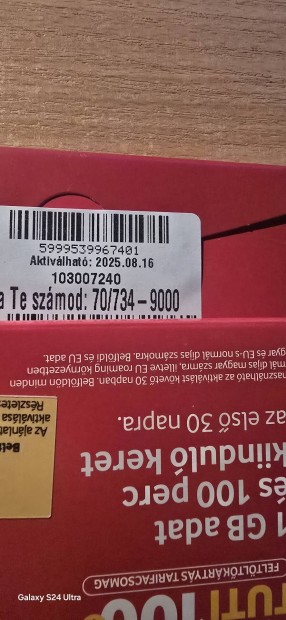 VODAFONE Kny Telefonszm 734.9000.