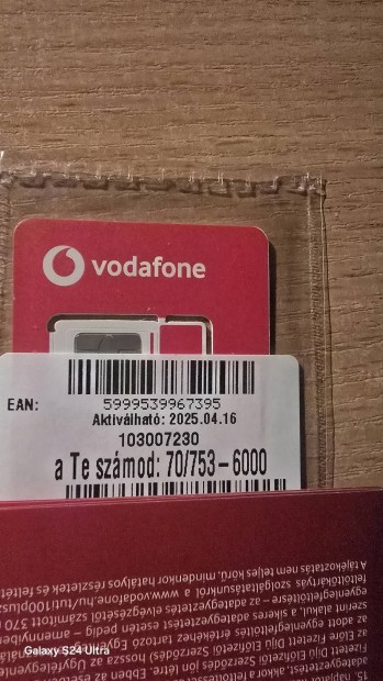 VODAFONE Kny Telefonszm 753.6000.