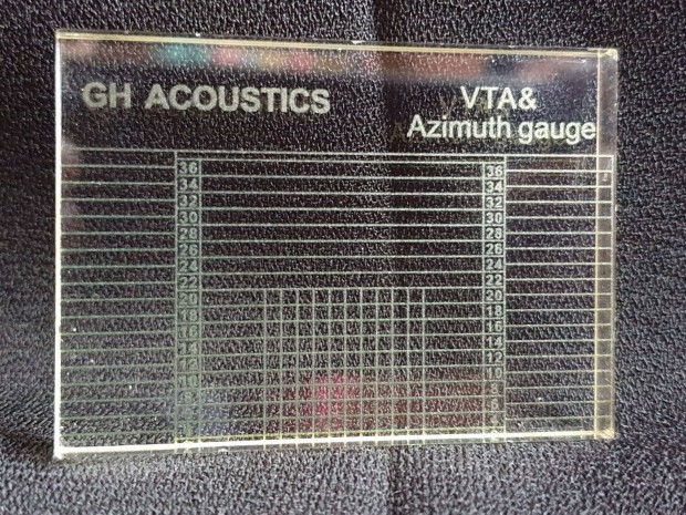 VTA lemezjátszó azimuth beállító sablon hangszedő tű vinyl bakelit Új