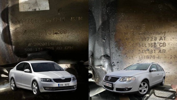 VW 2.0 CR TDI Skoda Octavia MK3 DPF Rszecskeszr, katalizto04L181AB