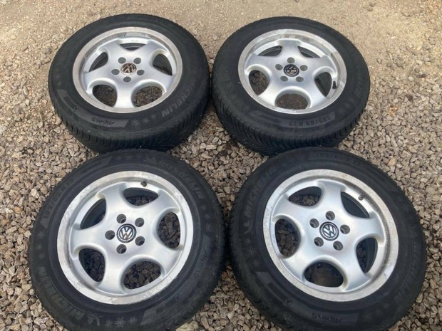 VW 5x100 Michelin téli 195/65 R15 kerekek
