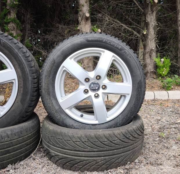 VW Alufelni R16, VW Téli Garnitúra, 5x112 Alufelni Téli Gumival