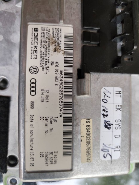 VW Audi csoport kijelző jó állapot