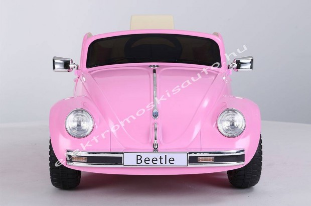 VW Beetle 12V old pink egyszemélyes elektromos kisautó