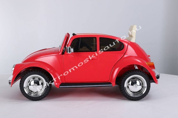 VW Beetle OLD 12V piros elektromos kisautó / eredeti licence