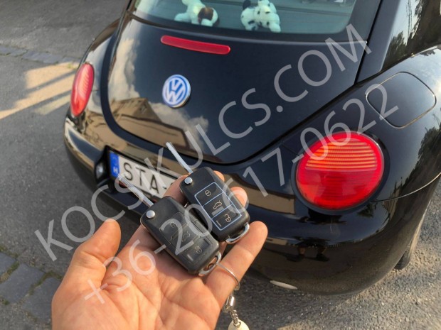 VW Beetle autkulcs msols, programozs
