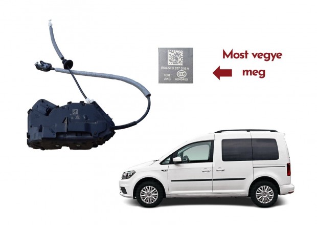 VW Caddy IV SA Polo 15-21, VW Polo központi zár B6A5TB837016A