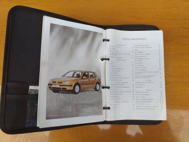 VW Golf 4 1998 gyri kezelsi tmutat olasz nyelv