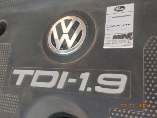 VW Golf 4-es,1999-es,1,9TDI-rl:gyri motorvd burkolat