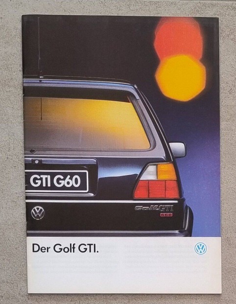VW Golf GTI Mk2 prospektus - német