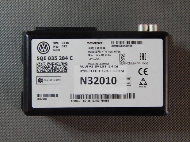 VW Golf VII Passat B8 Audi A3 online modul 5QE035284C