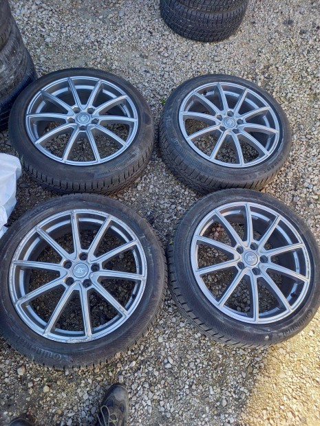 VW ID3 5x112 -as 7.5x19" használt RC alufelni, 215/50 újszerű Continen