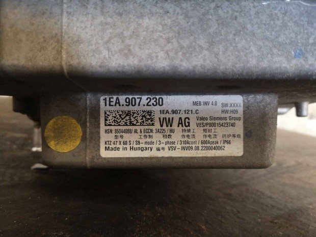 VW ID.3 150 LE, 204 LE inverter 1EA907121BC, 1EA907121AC