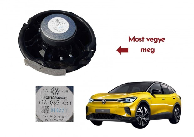 VW ID 4 bal első ajtó hangszóró cikkszám 11A035453