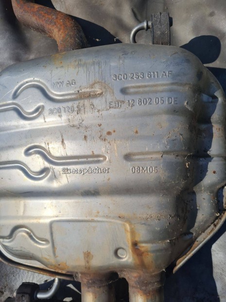 VW Passat 3C kipufogó közép hátsódob komplett