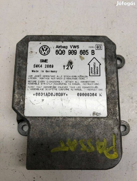 VW Passat B5, Golf IV, Skoda Fabia légzsák indító, 6Q0909605B