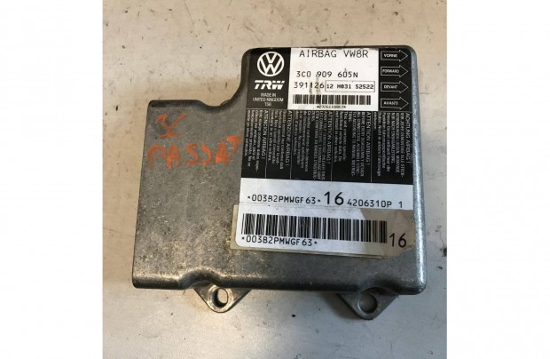 VW Passat B6 3C _ légzsákvezérlő 3C0 909 605 N