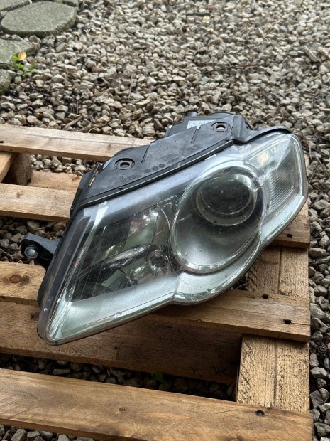 VW Passat B6 Tyc bal fényszóró, izzókkal, magasságállító motorral
