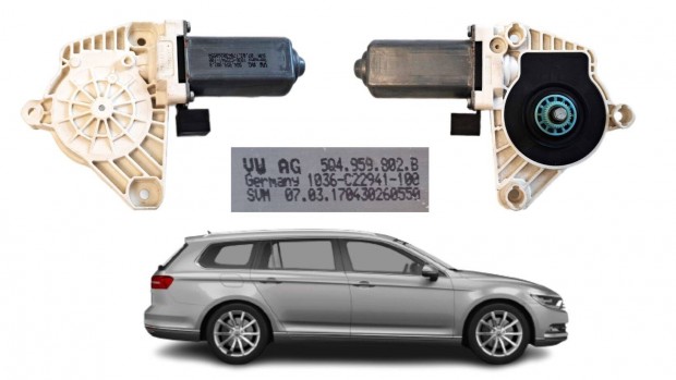 VW Passat B8 3G 2014-2019 jobb első ablakemelő motor csz 1036C22941100