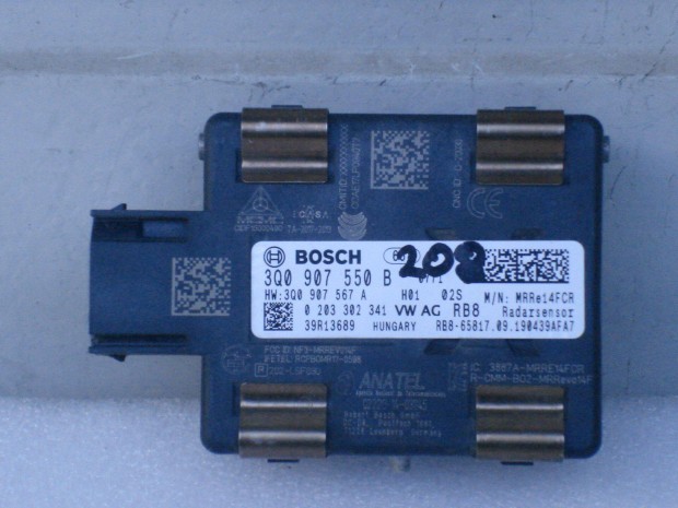 VW Passat Skoda Audi Tvolsgtart Tempmat Modul 3Q0907550B 2013-tl