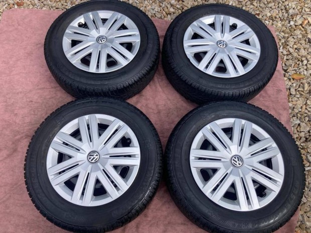VW Polo 5x100 kerekek M+S Semperit 175/70 R14 gumikkal