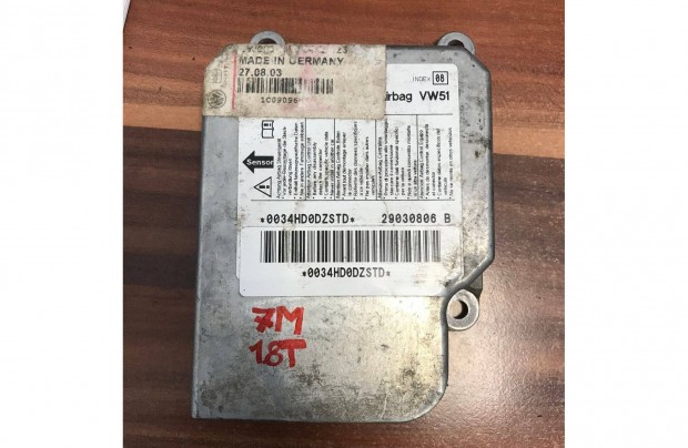 VW Sahran 7M _ légzsák vezérlő 1C0 909 606