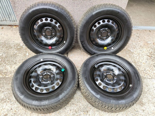 VW/Seat/Skoda lemezfelni garnitra 15", tli gumival