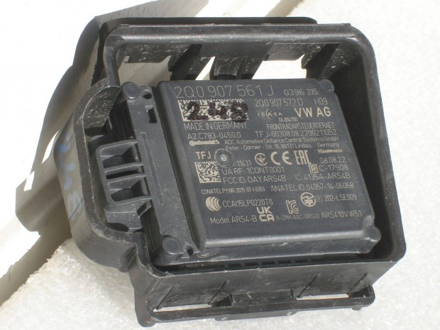 VW Tiguan Skoda Seat Audi Tempómat Modul ACC Szenzor 2Q0907561J 2015-t