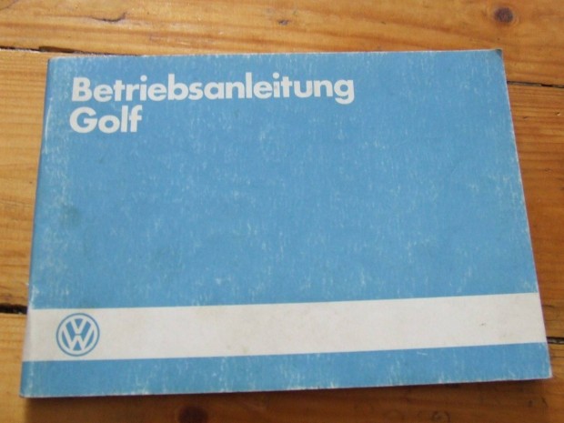VW Volkswagen Golf II 2 kezelsi hasznlati tmutat