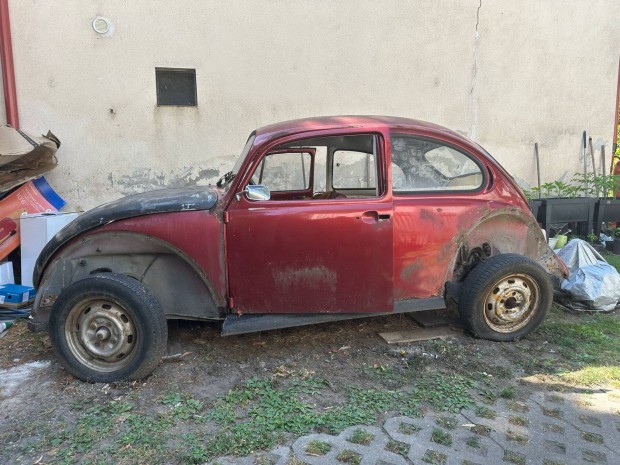 VW bogár karosszéria, alvázzal, ajtókkal, üvegekkel eladó