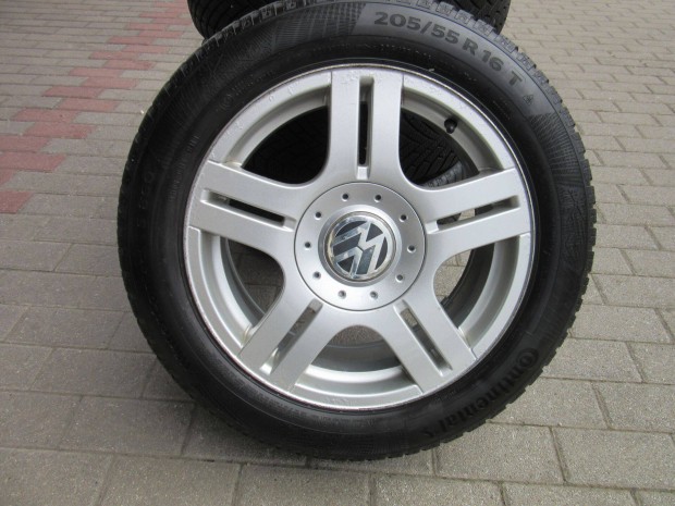 VW gyri alufelni 205/55 R16 Continental tli gumival elad