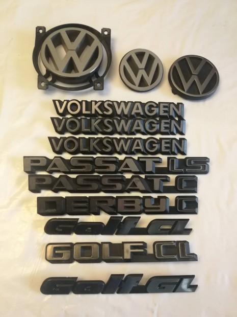 VW gyri emblmk feliratok 80-90vek r/db