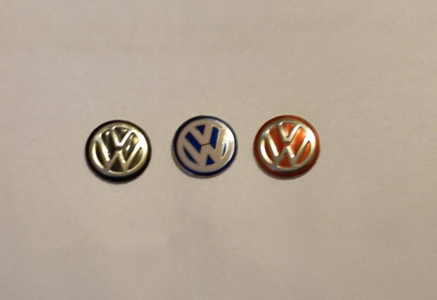 VW indtkulcs (aut kulcs) emblma 14, 10 mm-es kk, fekete, piros