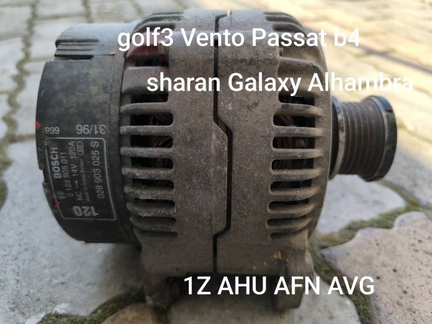 VW sharan ford galaxy salhambra mk1 1996-2000 1z ahu afn avg generátor