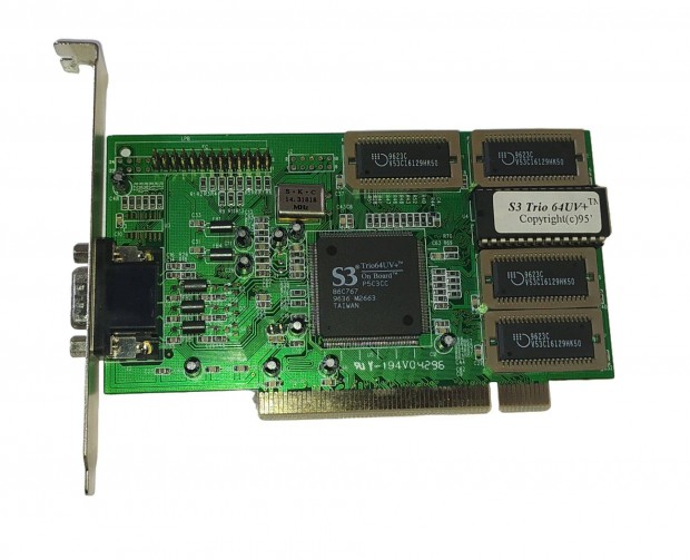 V-Plus S3 Trio 64UV+ 1MB videkrtya / PCI / retro