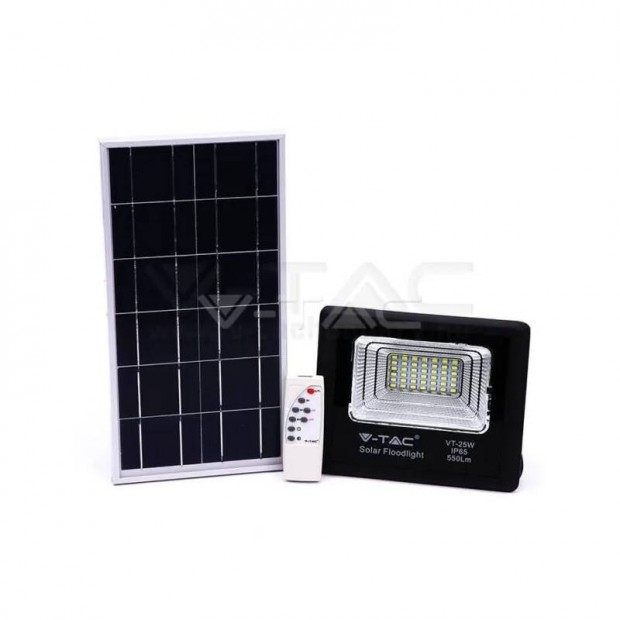 V-TAC 12W LED Napelemes (solar) Reflektor 6000K 94006
