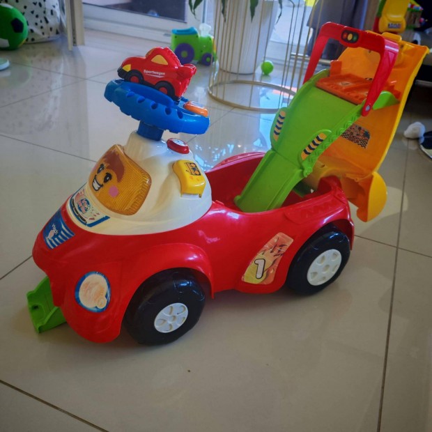 V-Tech futó motor, V-Tech kis autóval, németül beszélő