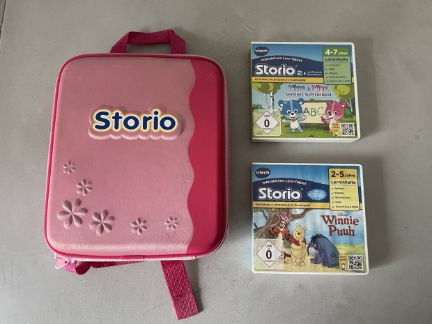 V-tech Storio 3 S + 3 Jtk Kamers Kzi Konzol Nintendo