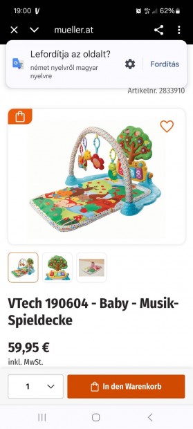 V-tech zenl jtszsznyeg8