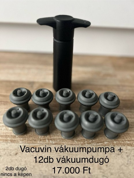 Vacuvin vákuumpumpa borzár+vákuumdugó