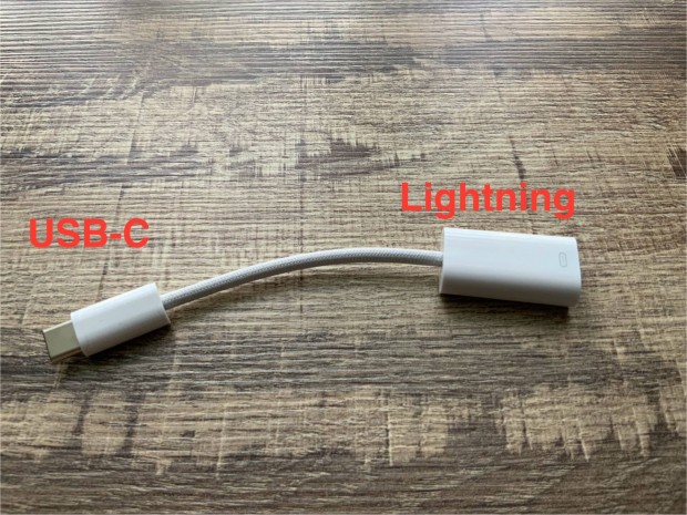 Vadi j! USB-C Lightning talakt adapter kbel