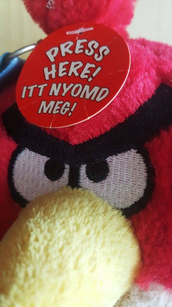 Vadij, eredeti Angry Birds Red Plssss, ajndk kulcstartval