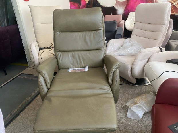 Vadiúj, mindent tudó, sok motoros nagy relax fotel, valódi bőr 239e