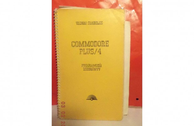 Vadnai Szabolcs: Commodore Plus/4 programozi zsebknyv